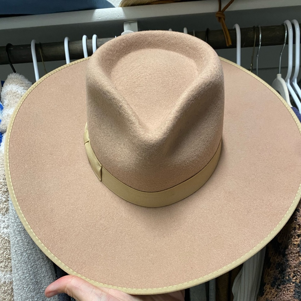 Lack of Color Tan Wide Brim Fedora